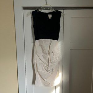 Nicole Miller Artelier - Black and White Bodycon Dress - Size 2